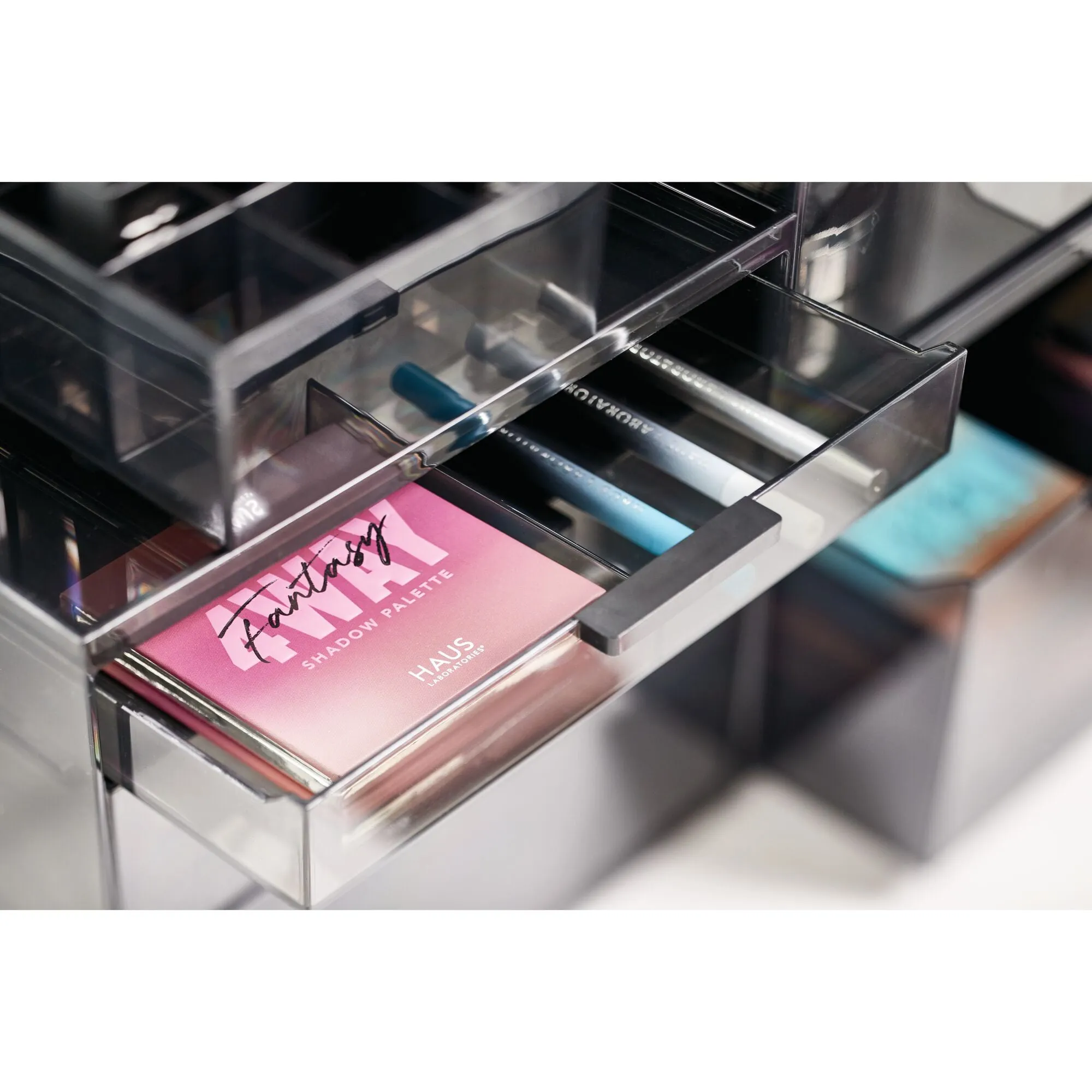 3-Drawer Cosmetic Organizer, Smoke