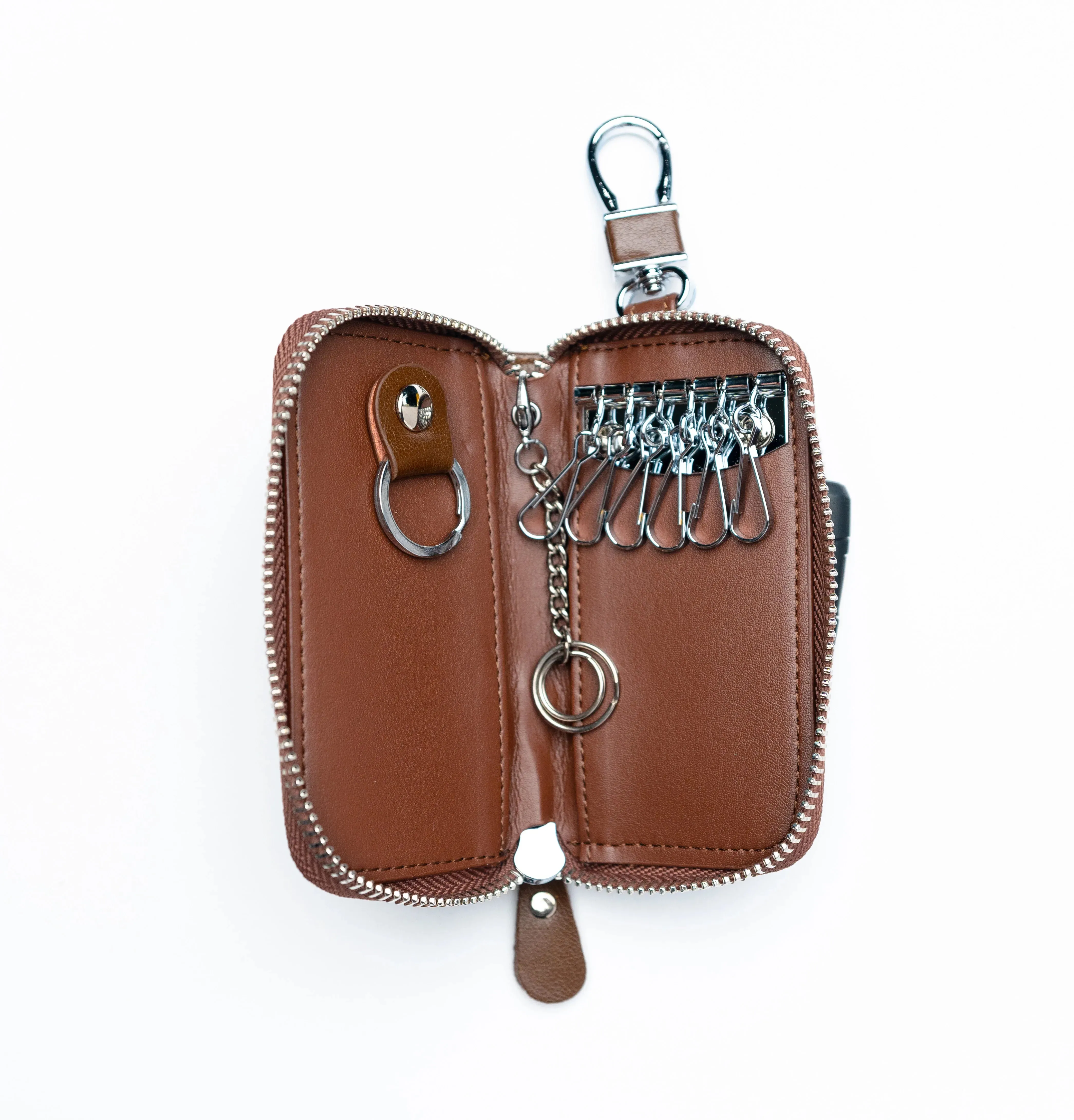Car Key Organizer leather brown