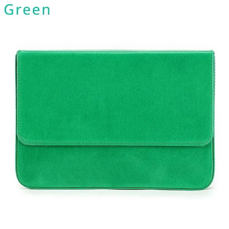 Elegant Genuine Leather Pen Organizer - Stylish Storage for Office and Travel