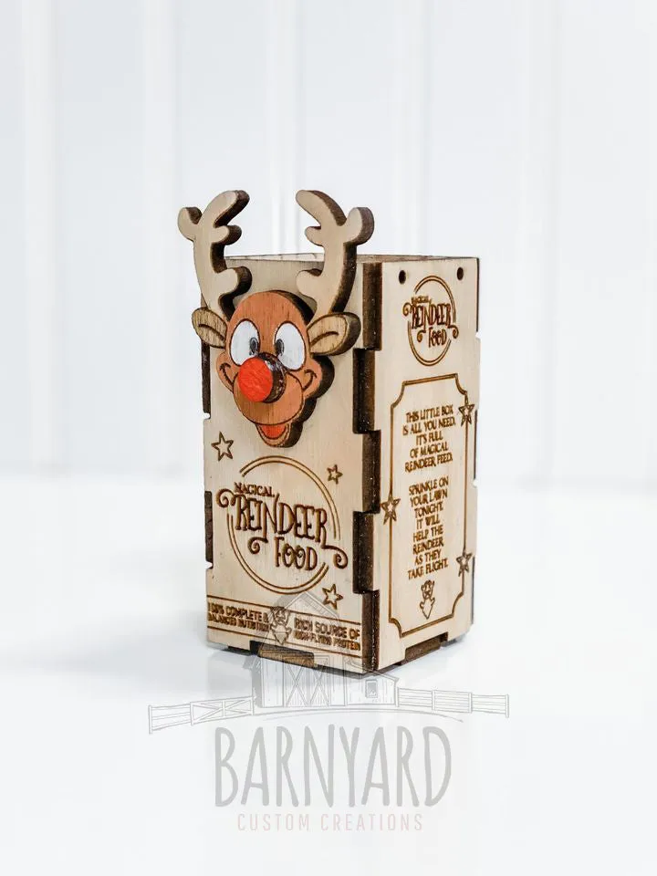 Magic Reindeer Food Box and Reindeer Tag