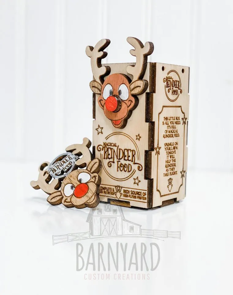 Magic Reindeer Food Box and Reindeer Tag