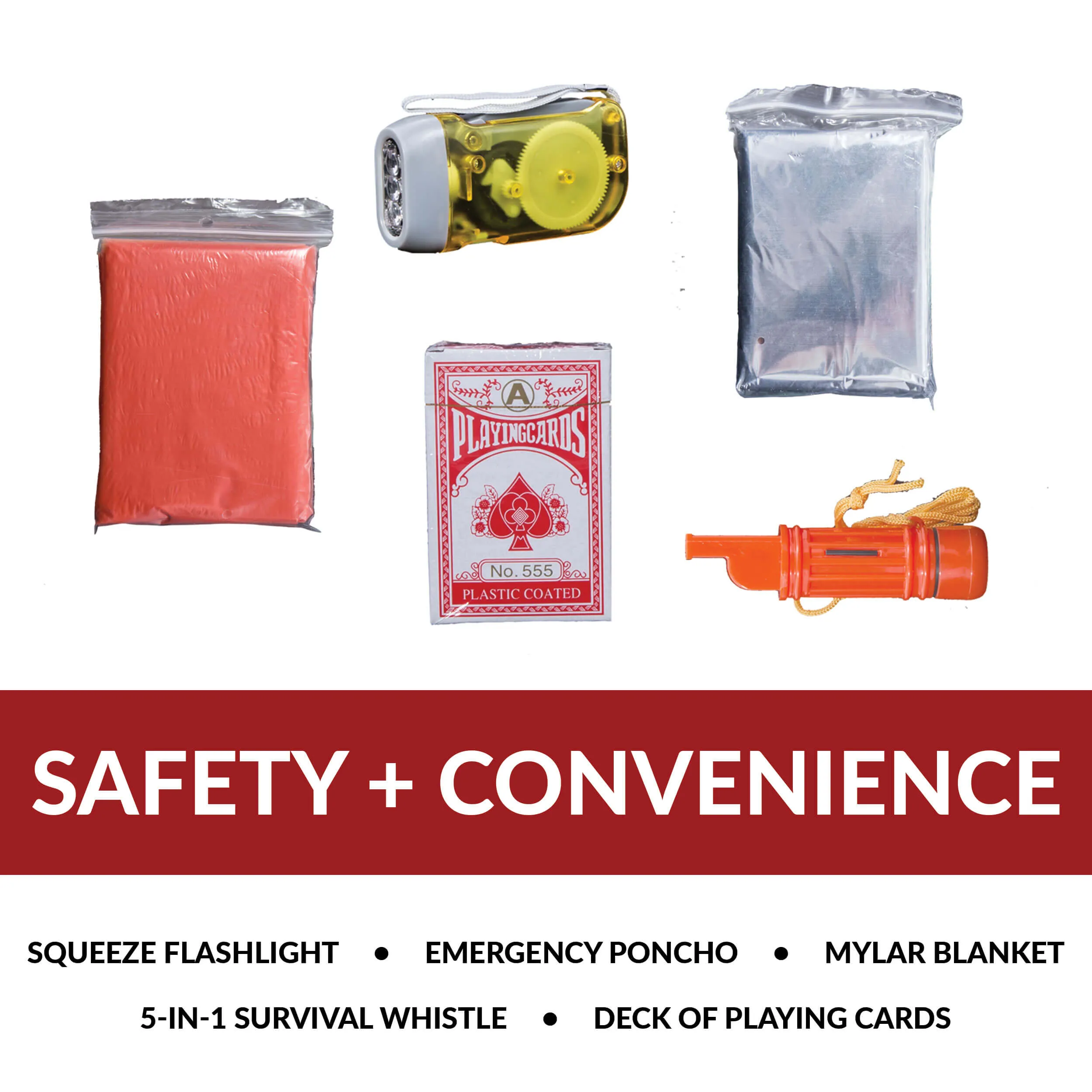 ReadyWise 64 Piece Survival Back Pack (Red)